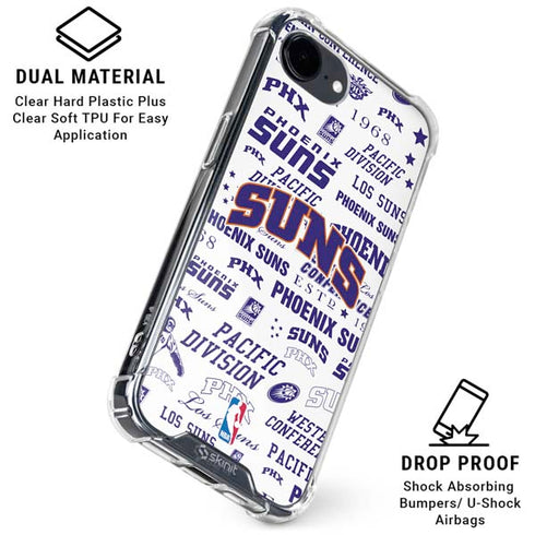 NBA Phoenix Suns Historic Blast iPhone 16e Clear Case