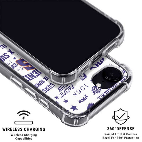 NBA Phoenix Suns Historic Blast iPhone 16e MagSafe Case