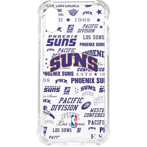 NBA Phoenix Suns Historic Blast iPhone XS Clear Case