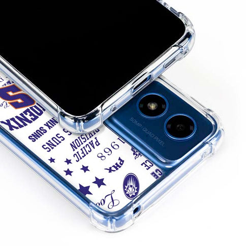 NBA Phoenix Suns Historic Blast Moto G 5G (2024) Clear Case