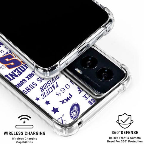 NBA Phoenix Suns Historic Blast Moto G Power 5G (2024) Clear Case