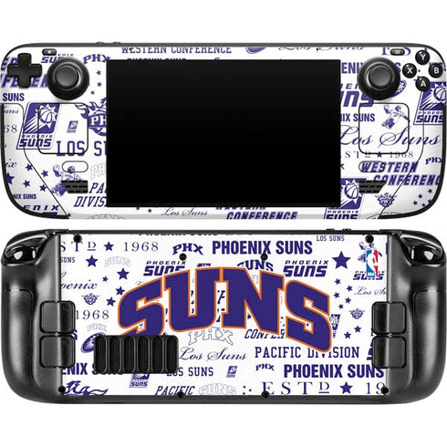 NBA Phoenix Suns Historic Blast Steam Deck Handheld Gaming Computer OLED Skin