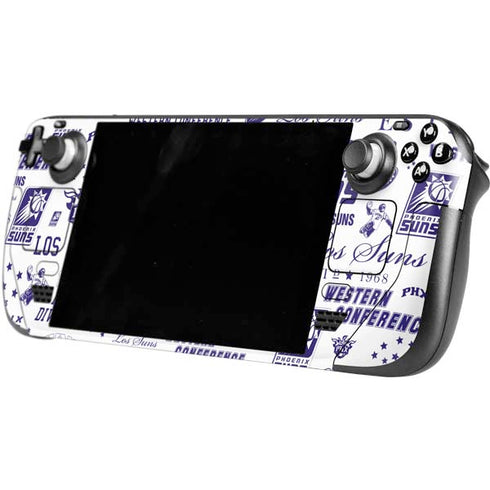NBA Phoenix Suns Historic Blast Steam Deck Handheld Gaming Computer OLED Skin