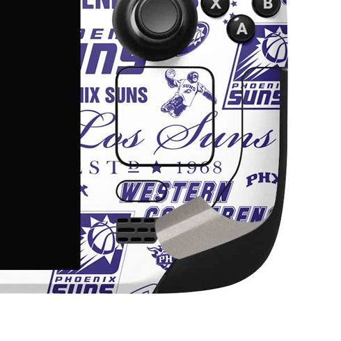 NBA Phoenix Suns Historic Blast Steam Deck Handheld Gaming Computer OLED Skin