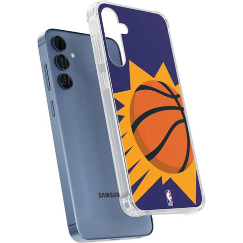 NBA Phoenix Suns Large Logo Galaxy A35 5G Clear Case
