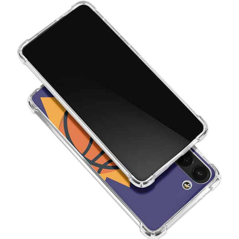 NBA Phoenix Suns Large Logo Galaxy S24 FE Clear Case