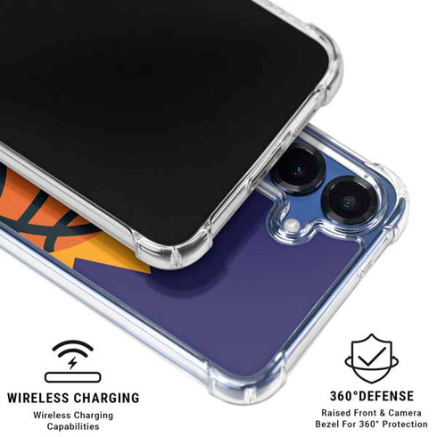 NBA Phoenix Suns Large Logo Galaxy S25 Clear Case
