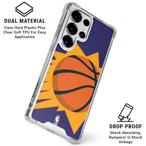 NBA Phoenix Suns Large Logo Galaxy S25 Ultra Clear Case
