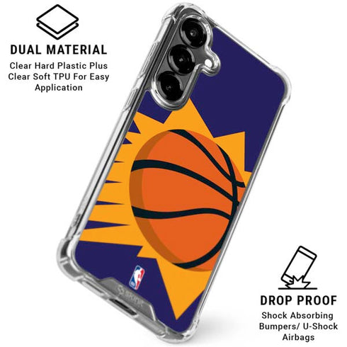 NBA Phoenix Suns Large Logo Galaxy S26 Plus Clear Case