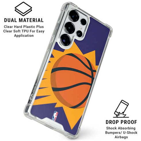 NBA Phoenix Suns Large Logo Galaxy S26 Ultra Clear Case