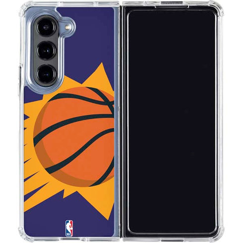 NBA Phoenix Suns Large Logo Galaxy Z Fold5 5G Clear Case