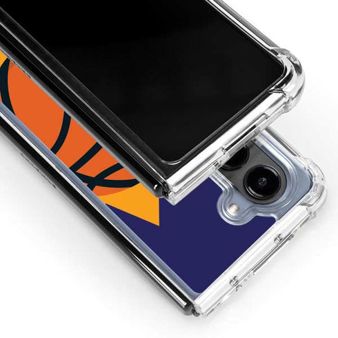 NBA Phoenix Suns Large Logo Galaxy Z Fold5 5G Clear Case