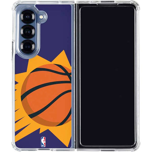 NBA Phoenix Suns Large Logo Galaxy Z Fold7 Clear Case
