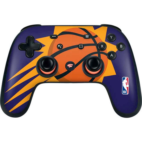 NBA Phoenix Suns Large Logo Google Stadia Controller Skin