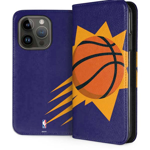 NBA Phoenix Suns Large Logo iPhone 15 Pro Folio Case