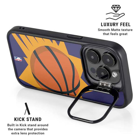 NBA Phoenix Suns Large Logo iPhone 15 Pro Max Kickstand Case