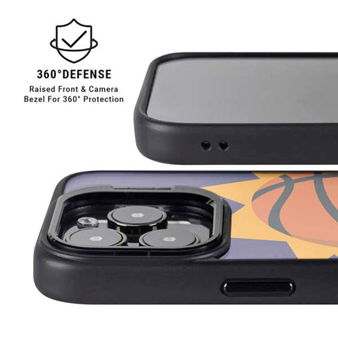 NBA Phoenix Suns Large Logo iPhone 15 Pro Max Kickstand Case