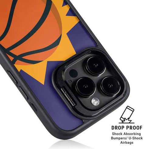 NBA Phoenix Suns Large Logo iPhone 15 Pro Max Kickstand Case