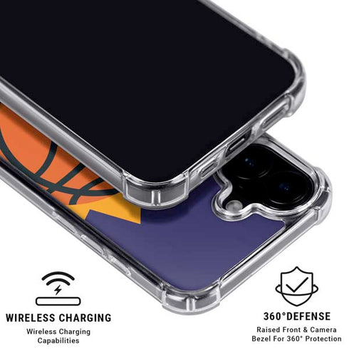 NBA Phoenix Suns Large Logo iPhone 16 MagSafe Case