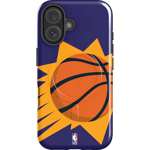 NBA Phoenix Suns Large Logo iPhone 16 Magsafe Impact Case
