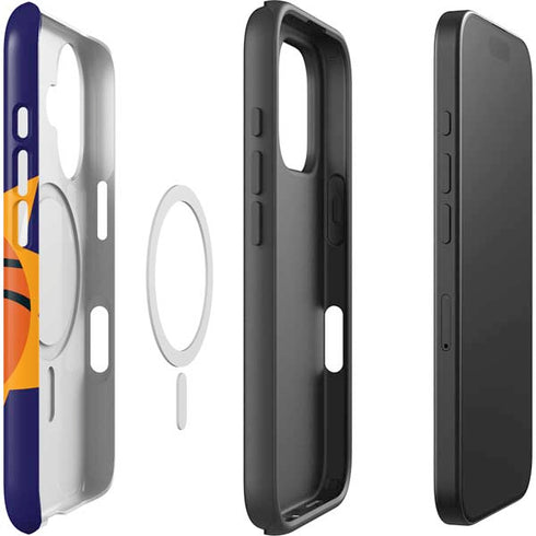 NBA Phoenix Suns Large Logo iPhone 16 Magsafe Impact Case