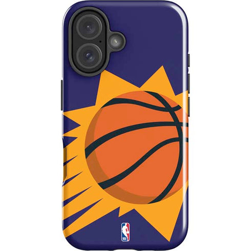 NBA Phoenix Suns Large Logo iPhone 16 Plus Impact Case