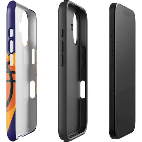 NBA Phoenix Suns Large Logo iPhone 16 Plus Impact Case