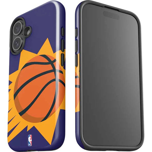 NBA Phoenix Suns Large Logo iPhone 16 Plus Impact Case