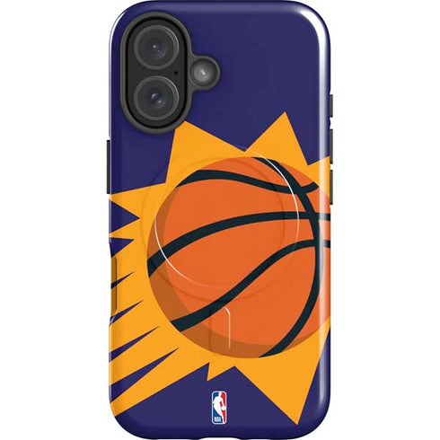 NBA Phoenix Suns Large Logo iPhone 16 Plus Magsafe Impact Case