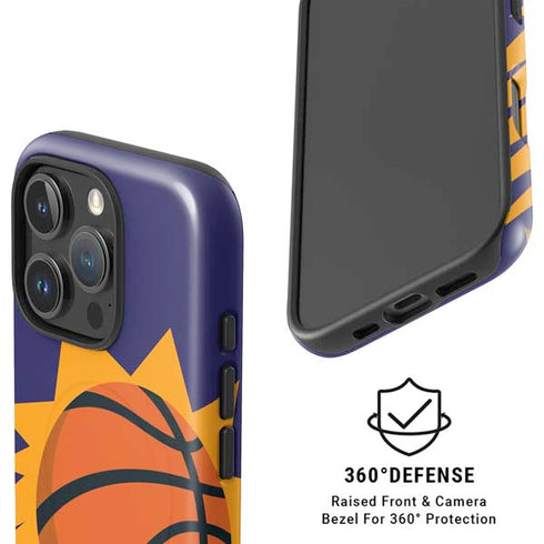 NBA Phoenix Suns Large Logo iPhone 16 Pro Magsafe Impact Case