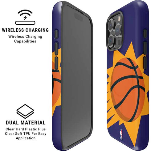 NBA Phoenix Suns Large Logo iPhone 16 Pro Magsafe Impact Case