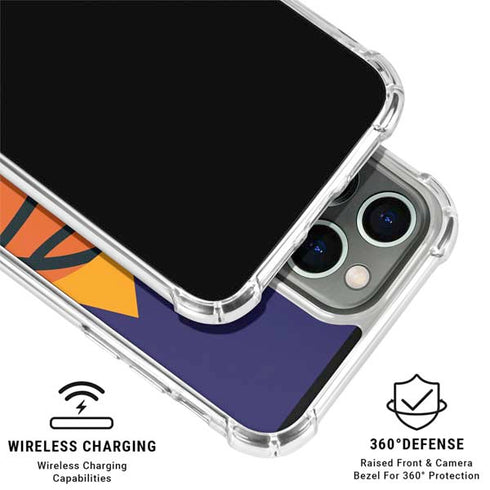 NBA Phoenix Suns Large Logo iPhone 16 Pro Max Clear Case