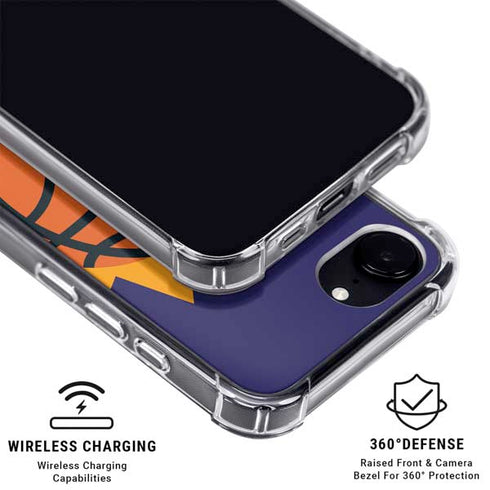 NBA Phoenix Suns Large Logo iPhone 16e MagSafe Case