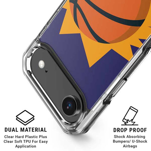NBA Phoenix Suns Large Logo iPhone 17 Air Clear Case