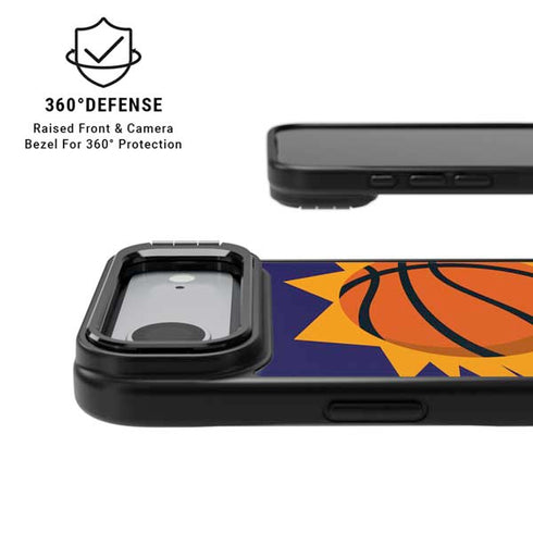 NBA Phoenix Suns Large Logo iPhone 17 Air Kickstand Case
