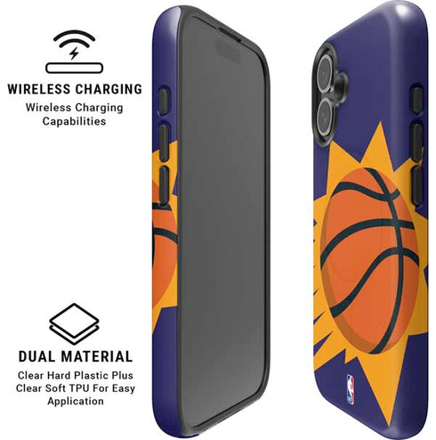 NBA Phoenix Suns Large Logo iPhone 17 Magsafe Impact Case