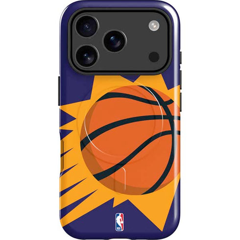 NBA Phoenix Suns Large Logo iPhone 17 Pro Magsafe Impact Case