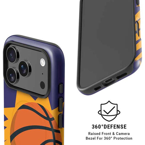 NBA Phoenix Suns Large Logo iPhone 17 Pro Magsafe Impact Case