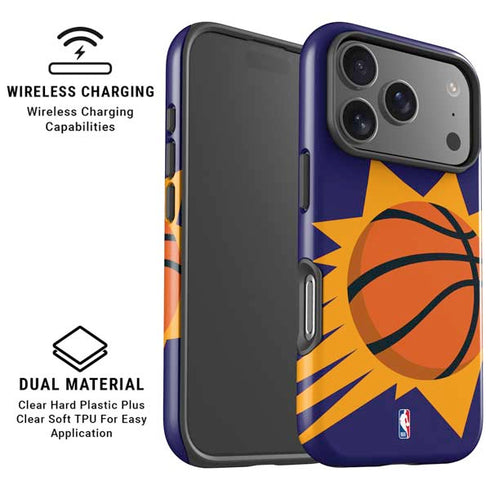NBA Phoenix Suns Large Logo iPhone 17 Pro Magsafe Impact Case