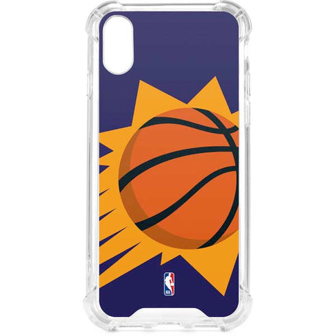 NBA Phoenix Suns Large Logo iPhone XS Clear Case
