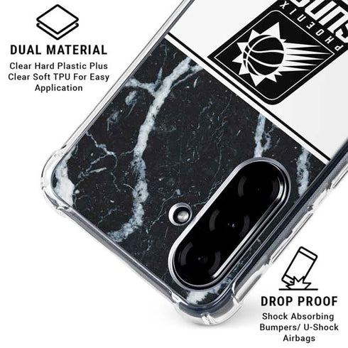 NBA Phoenix Suns Marble Galaxy A36 5G Clear Case