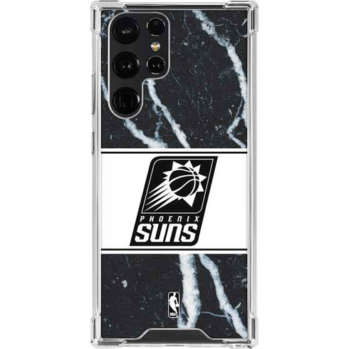 NBA Phoenix Suns Marble Galaxy S23 Ultra Clear Case