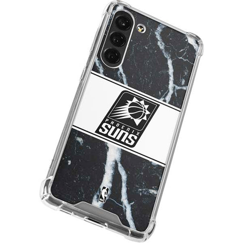 NBA Phoenix Suns Marble Galaxy S24 FE Clear Case
