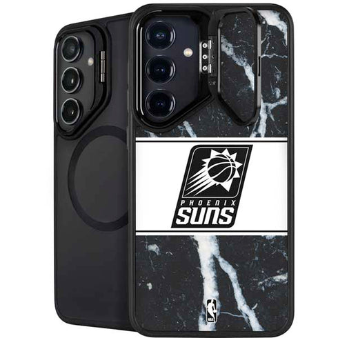 NBA Phoenix Suns Marble Galaxy S25 Kickstand Case