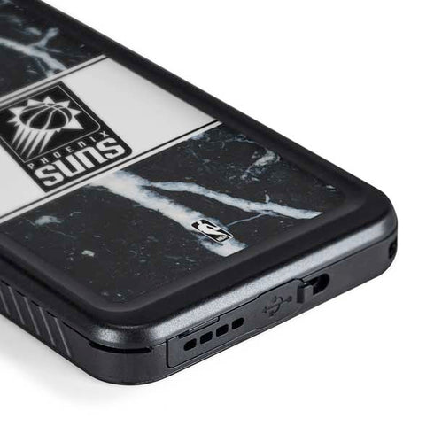 NBA Phoenix Suns Marble Galaxy S24 Plus Waterproof Case