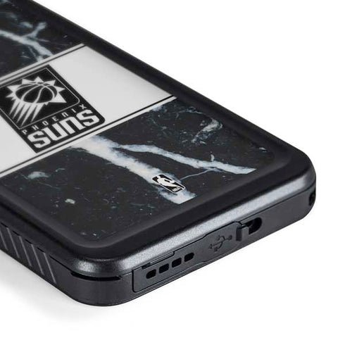 NBA Phoenix Suns Marble Galaxy S24 Waterproof Case
