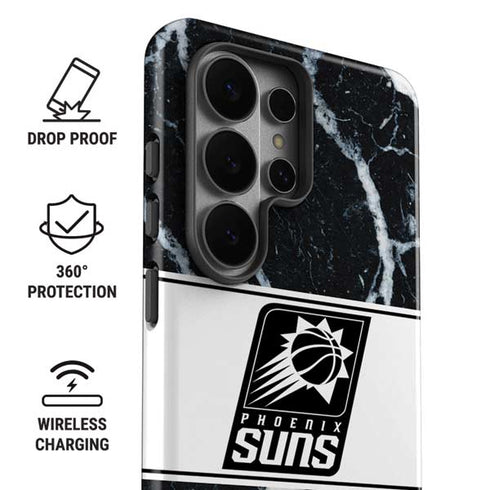 NBA Phoenix Suns Marble Galaxy S26 Ultra Impact Case