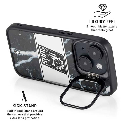 NBA Phoenix Suns Marble iPhone 13 Kickstand Case