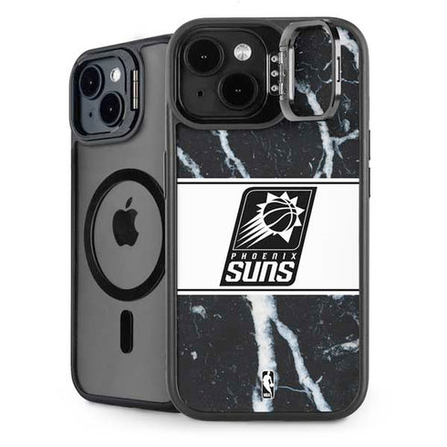 NBA Phoenix Suns Marble iPhone 14 Plus Kickstand Case