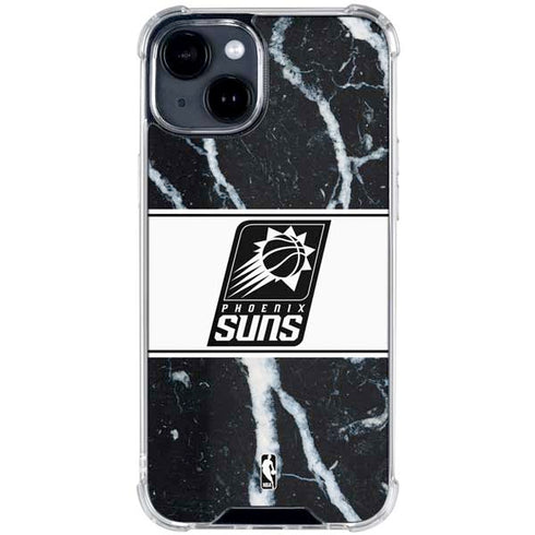 NBA Phoenix Suns Marble iPhone 15 Clear Case